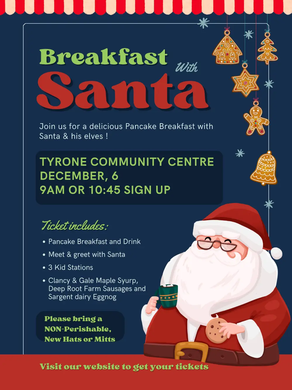 Breakfast with Santa Poster